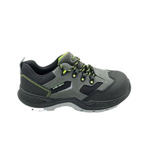 PU rubber outsole CE certified mid cut Split nubuck leather upper safety shoes with PU/TPU sole for heavy industrial