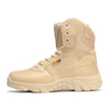 Men's Tactical Boots High-Tall Fashion Anti-Collision Hiking Shoes Waterproof Rubber Lace-Up for Outdoor Summer Winter