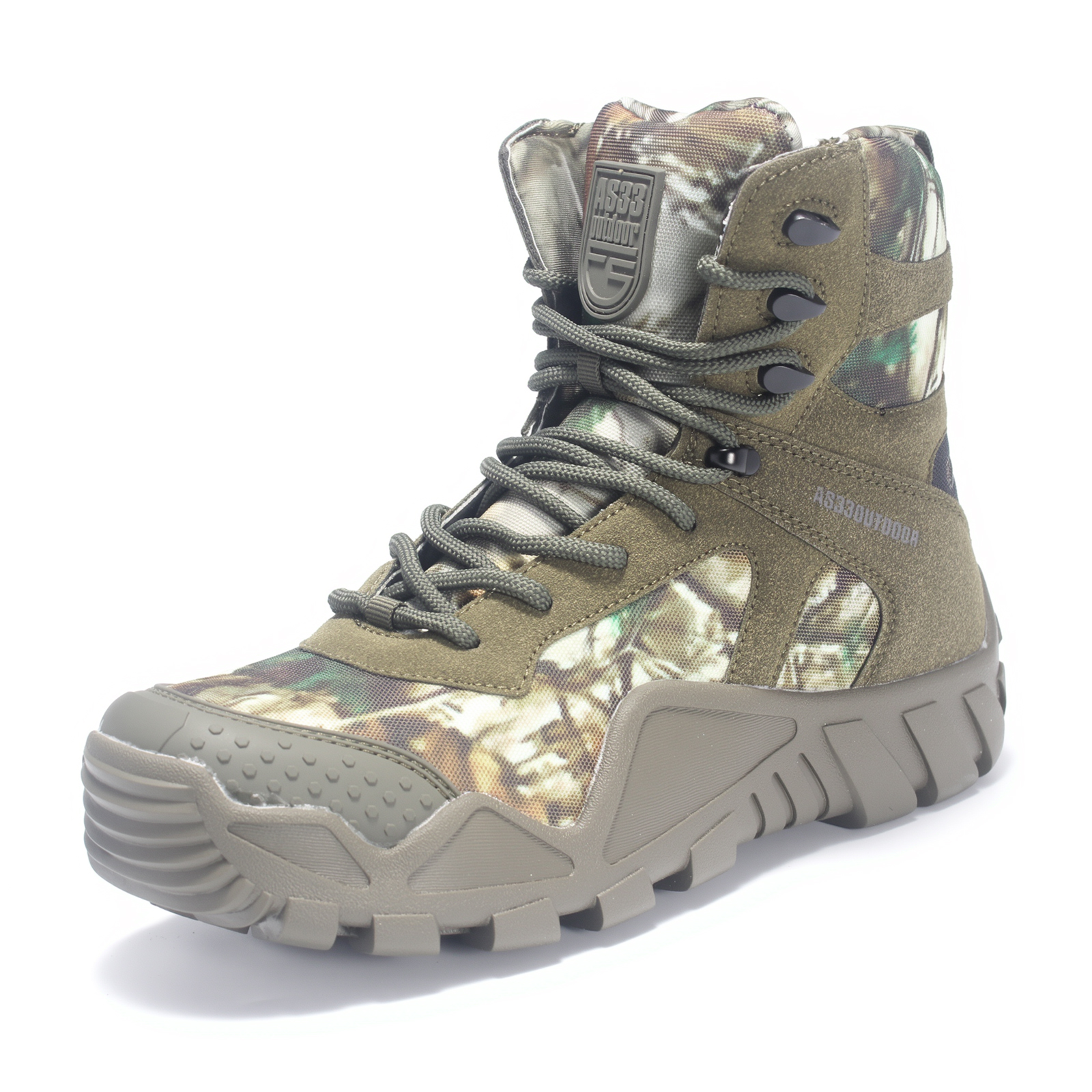 Manufacturers Large Size High Top Tactical Boots Steel Toe Hiking Shoes Tactical Waterproof Boots Desert Tooling Boots