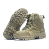 Custom Brand Men's Outdoor Mountain Climbing Hiking Training Shoes Suede Leather Lace Up Tactical Boots