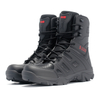 Men's Tactical Hiking Boots Waterproof And Wear-Resist Black Steel Toe Feature Training for Outdoor Activities
