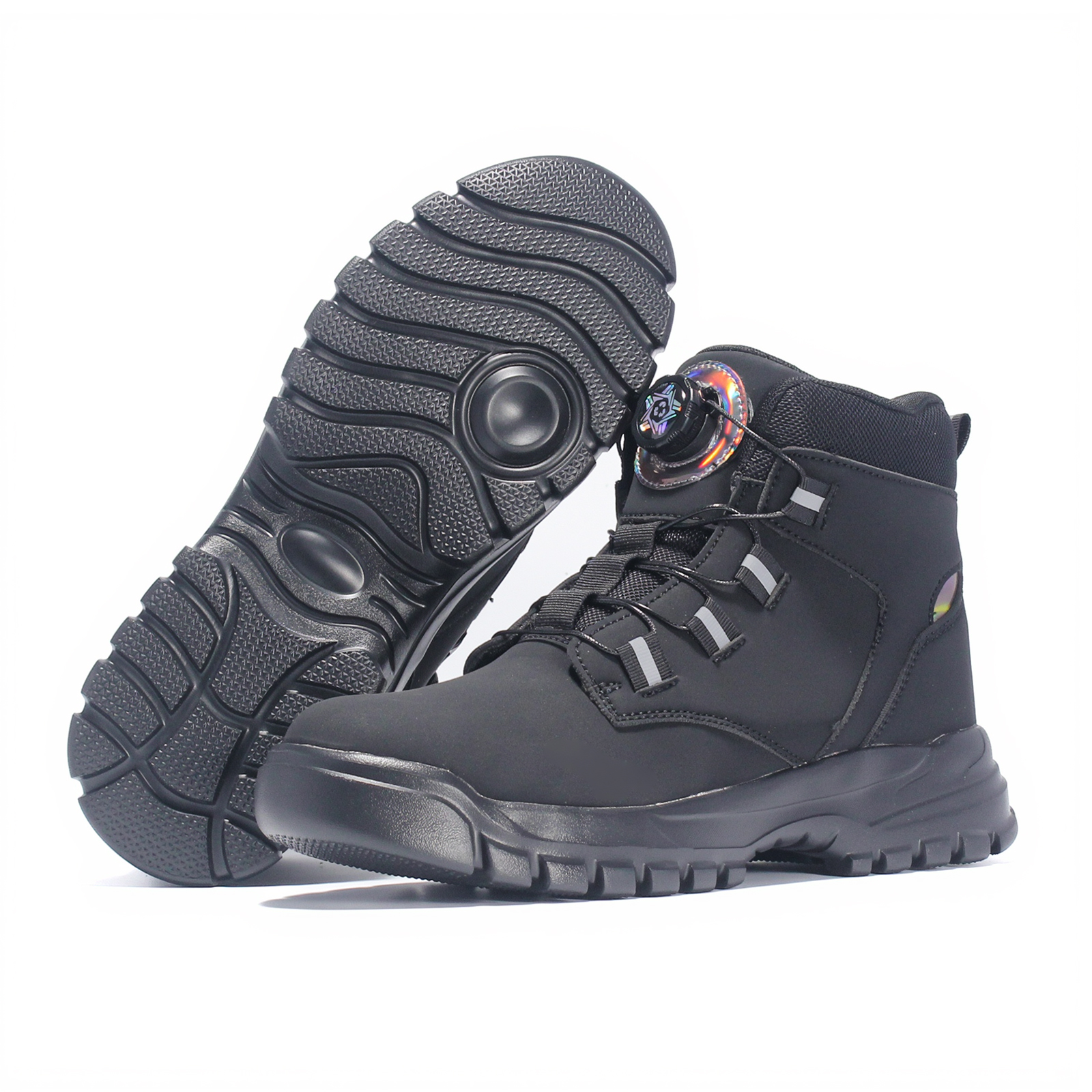 Durable Waterproof Tactical Safety Boots Outdoor Men Work Boots Anti-smash Stab-resistant Safety Oxford wear-resistant Boot