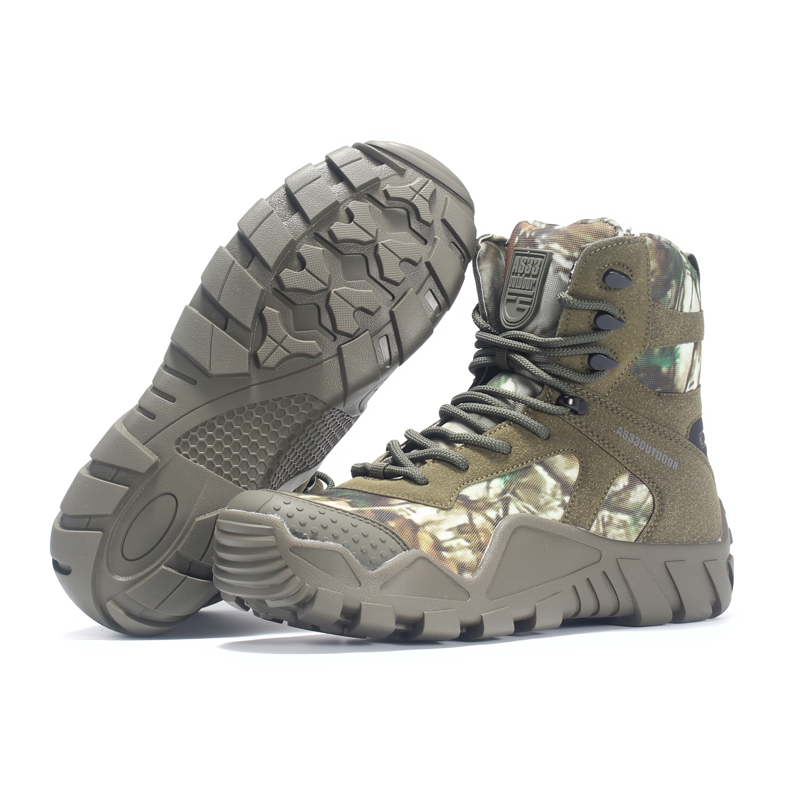 Manufacturers Large Size High Top Tactical Boots Steel Toe Hiking Shoes Tactical Waterproof Boots Desert Tooling Boots