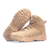 New Fashion Athletic Tactical Boots Lightweight Waterproof Non slip Mountaineering Boots Sand Color Men Mid-cut Boots