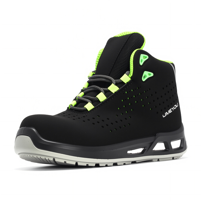 Leather Mid-Cut Safety Shoes for All Seasons for Factory Use Winter Autumn Summer Spring