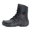 Men's Tactical Hiking Boots Waterproof And Wear-Resist Black Steel Toe Feature Training for Outdoor Activities