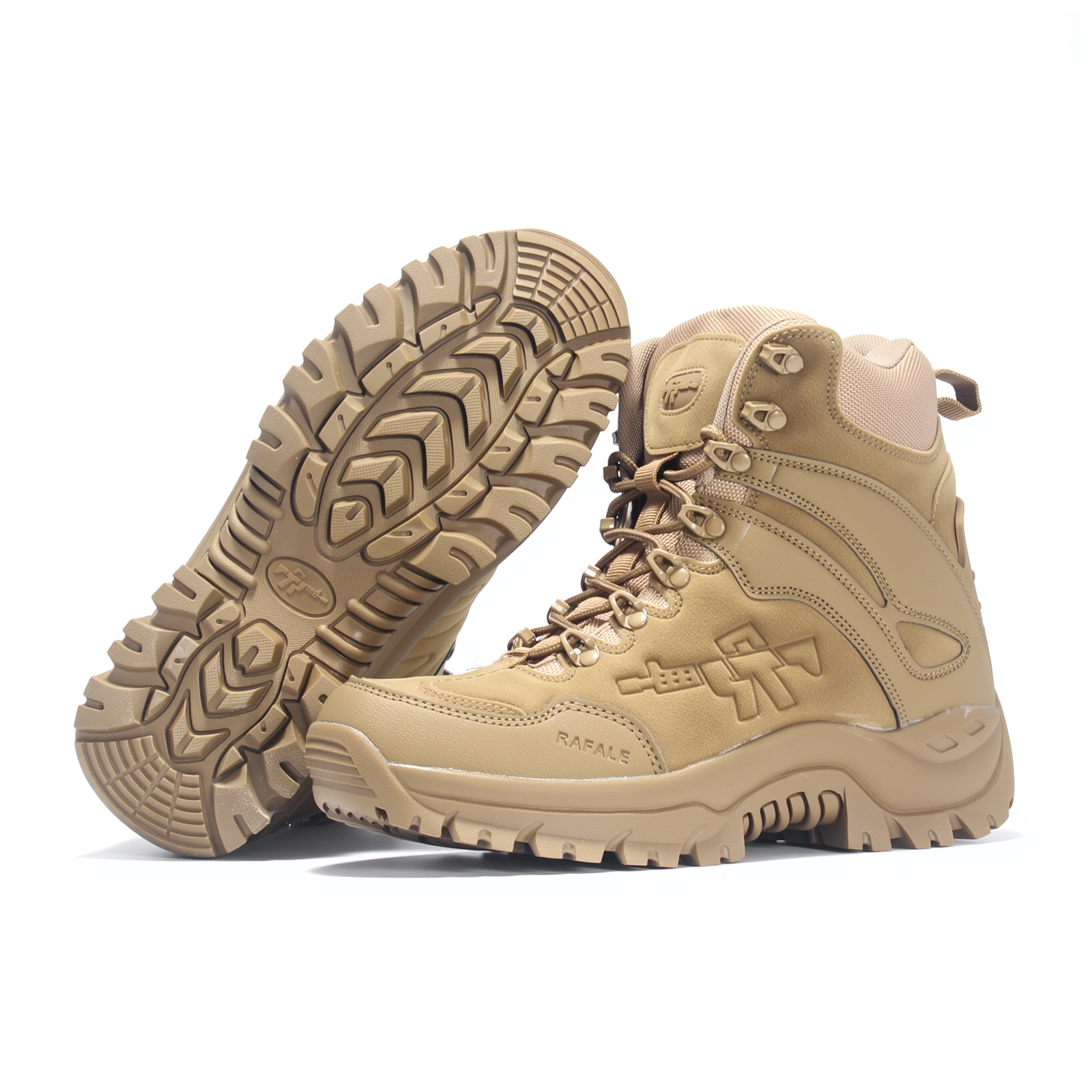 China Newest Design Combat Black Tactical Boots Lightweight Waterproof High Top for Outdoor Use