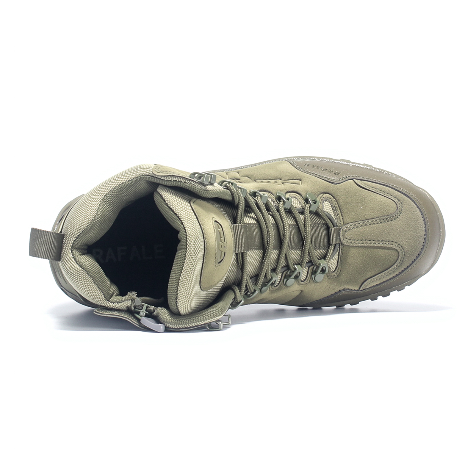 Custom Brand Men's Outdoor Mountain Climbing Hiking Training Shoes Suede Leather Lace Up Tactical Boots