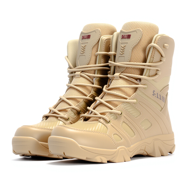 Manufacturers Wholesale Outdoor Men Desert Combat Tactical Boots